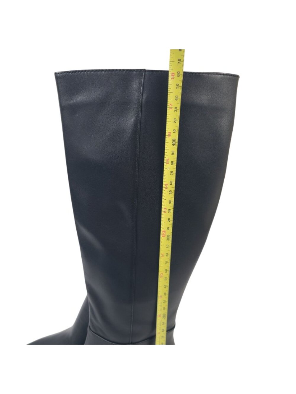 NEW Dolce Vita Auggie Black Leather Knee-High Boots Size 7.5 Kitten Heel - Picture 7 of 10